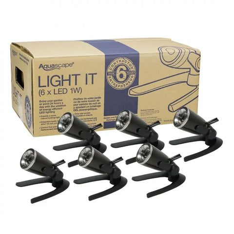 Aquascape 1-Watt Spotlight 6-Pack – Fountain Depot