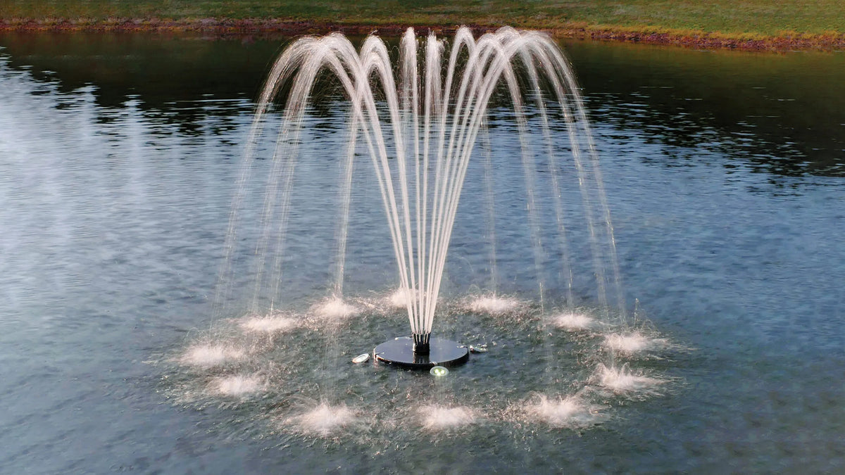 Aqua Control Evolution Series Floating Fountain (1/2 HP, 120V, Single Phase) – No Lights – Fountain Depot