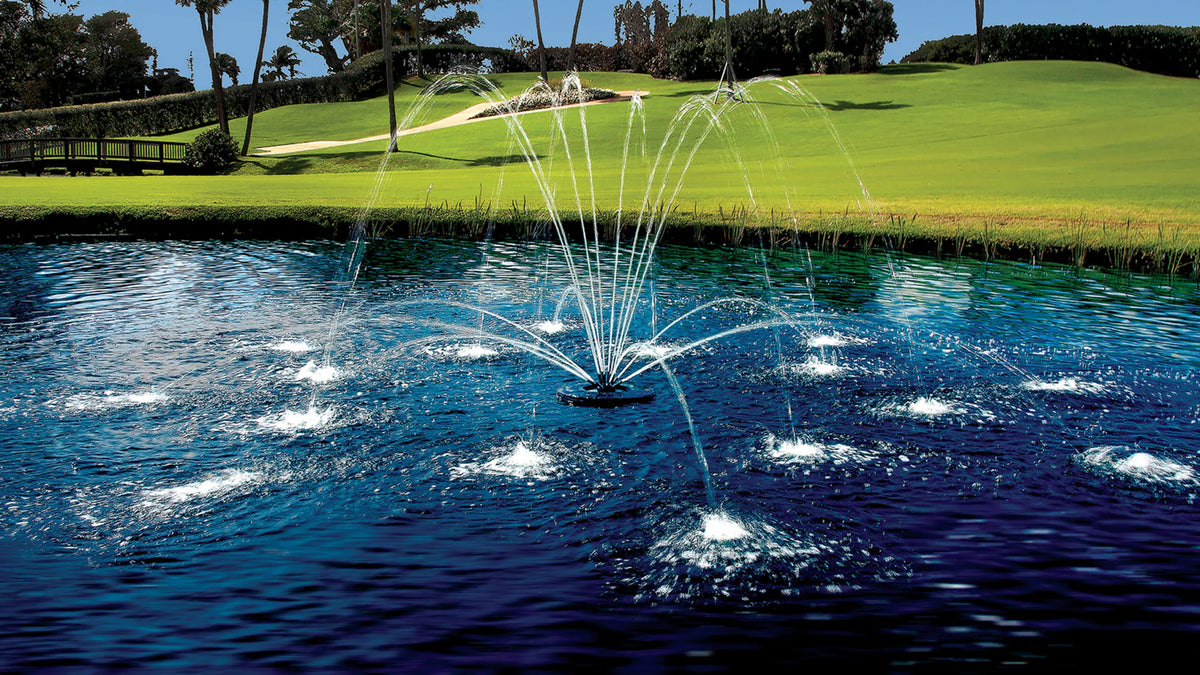 Aqua Control Evolution Series Floating Fountain (1/2 HP, 120V, Single Phase) – No Lights – Fountain Depot