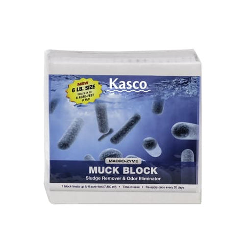 Kasco Macro-Zyme 6 lb time-release Muck Block