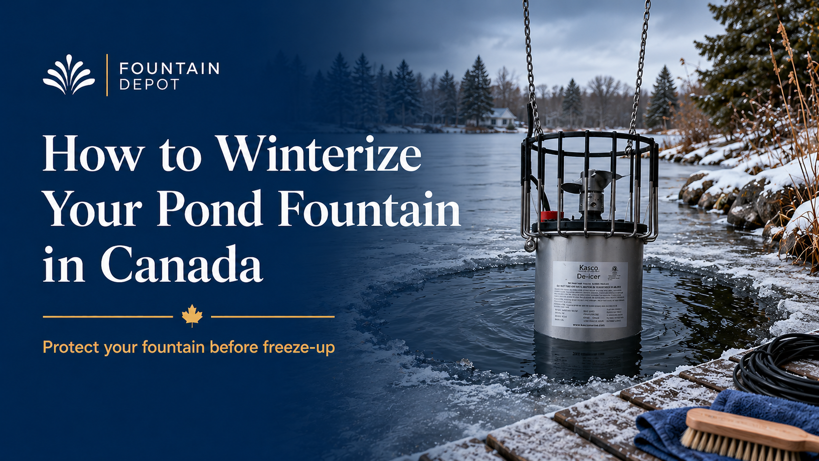 How to Winterize Your Pond Fountain in Canada