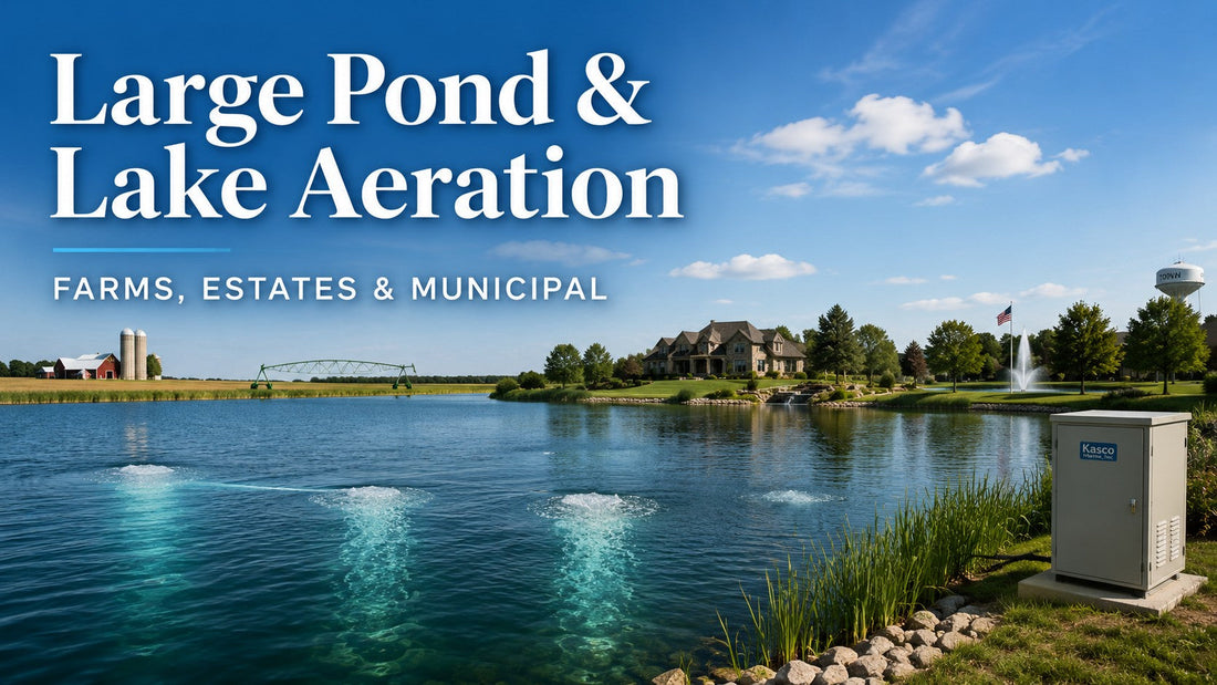 Large Pond & Lake Aeration: Farms, Estates & Municipal