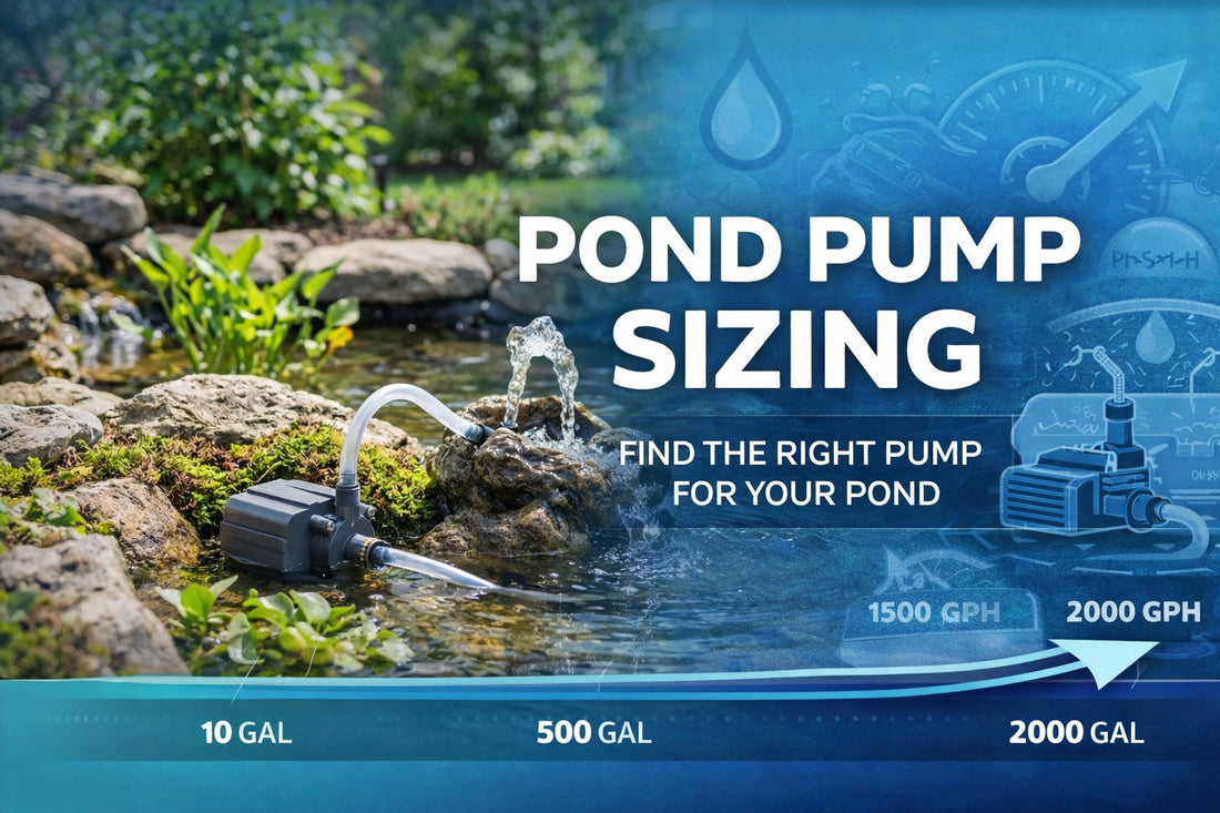 How to Size a Submersible Pump for Your Pond or Waterfall