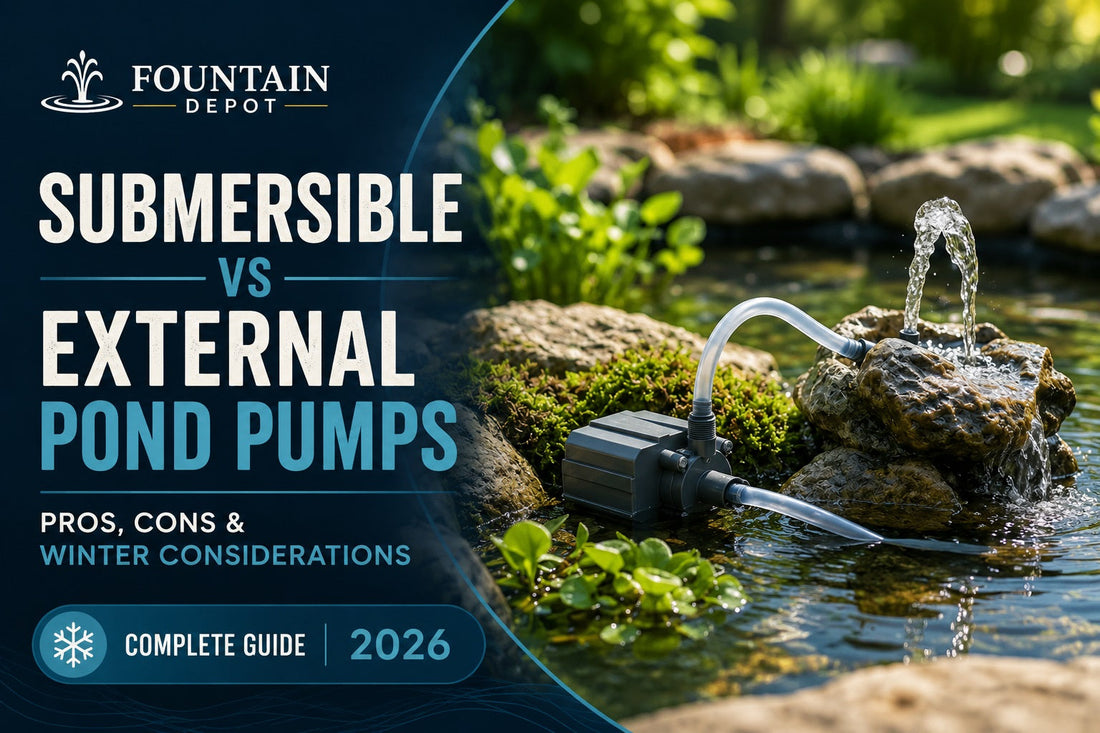 Submersible vs External Pond Pumps: Pros, Cons & Winter Considerations