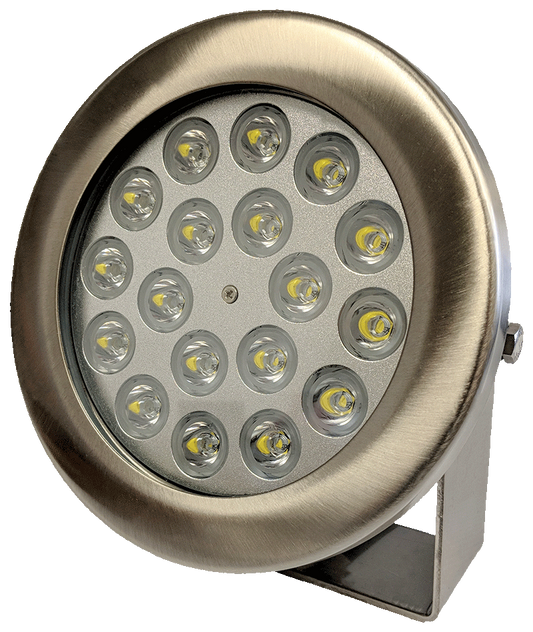 Aqua Control Stainless Steel 30W LED Sealed Light Set (3 Lights) – Quick Disconnect – Bundled Cable – Fountain Depot