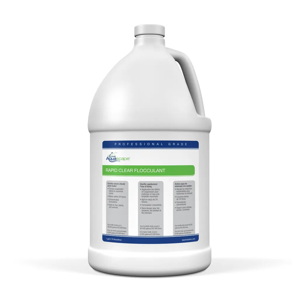 Aquascape Rapid Clear Flocculant Professional Grade 1 gallon bottle