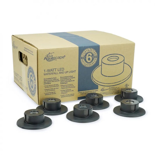 Aquascape 1-Watt Waterfall Light 6-Pack – Fountain Depot