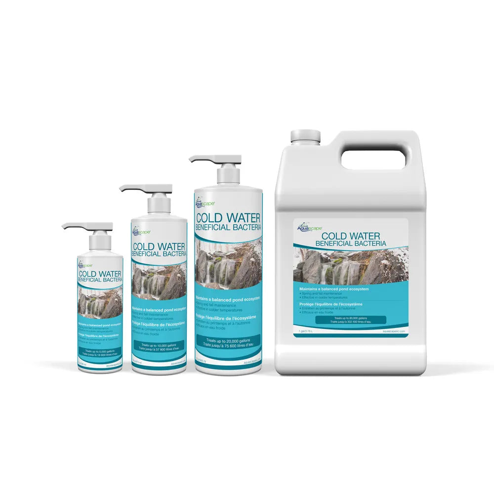 Aquascape Cold Water Beneficial Bacteria family of sizes – Fountain Depot