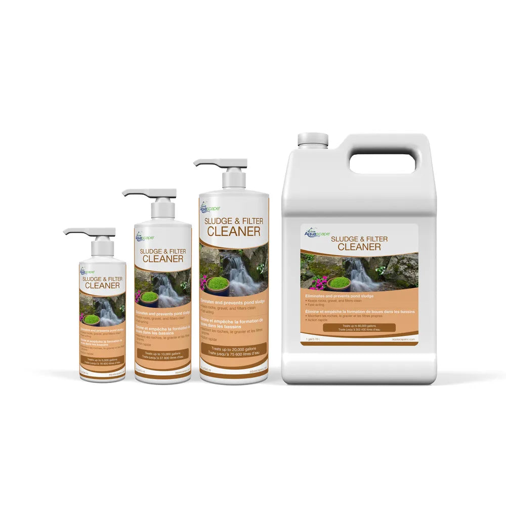 Aquascape Sludge and Filter Cleaner family of sizes – Fountain Depot