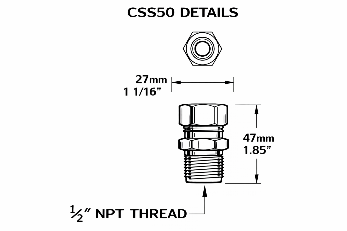 ½″ Brass Cord Seals