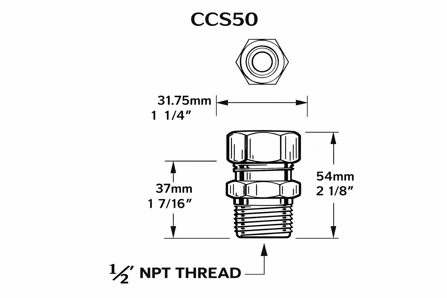 ½″ Chrome Cord Seals