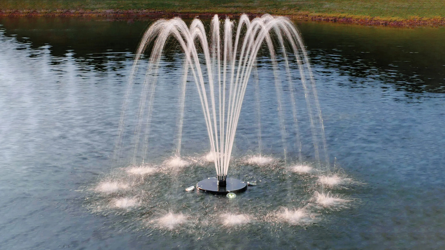 Aqua Control Evolution Series Floating Fountain (1/2 HP, 120V, Single Phase) – No Lights – Fountain Depot