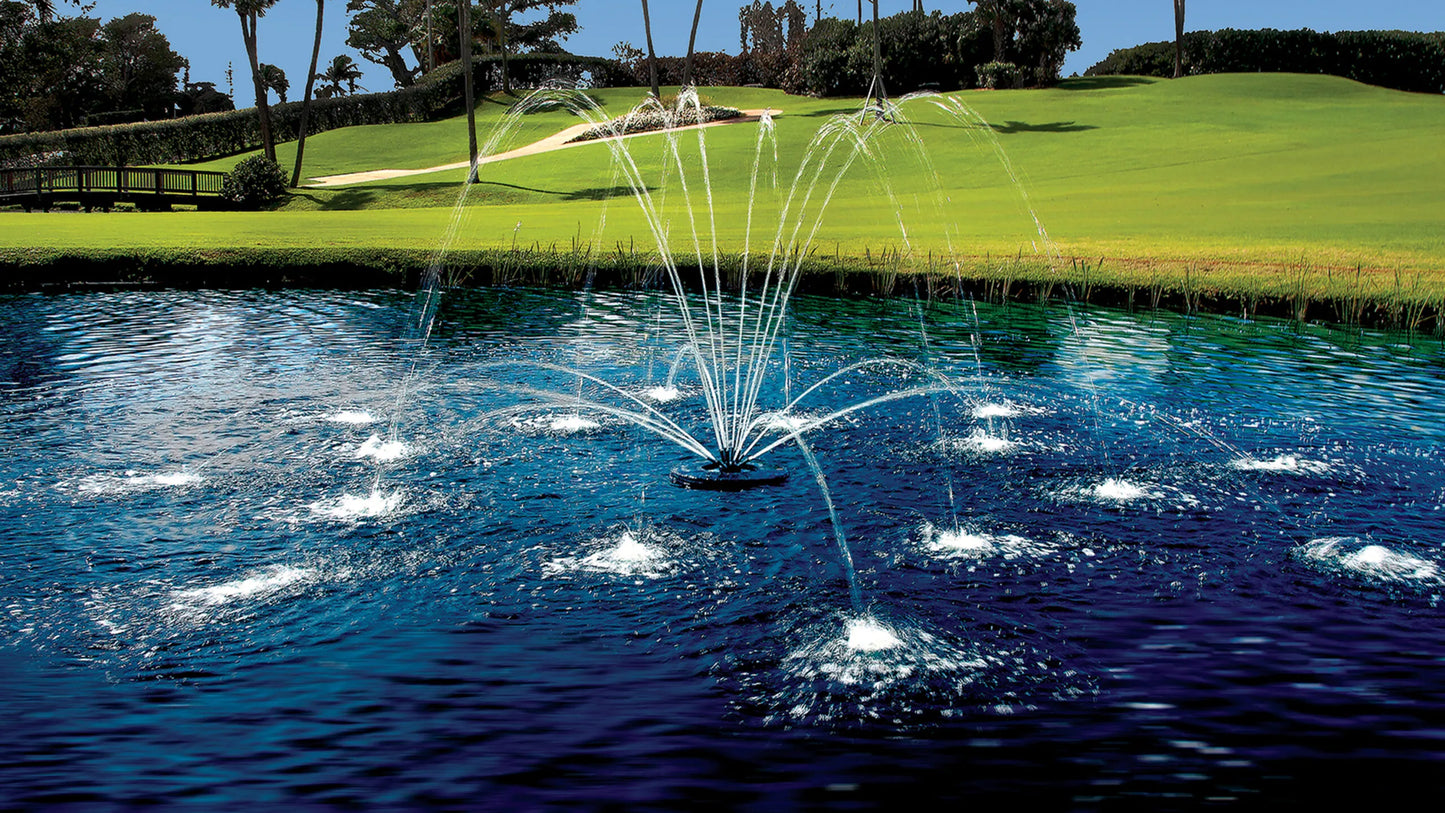 Aqua Control Evolution Series Floating Fountain (1/2 HP, 120V, Single Phase) – No Lights – Fountain Depot