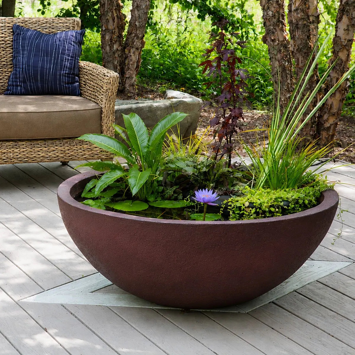 Aquascape Fountain Bowl in Merlot finish